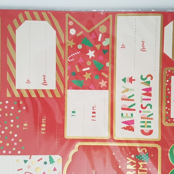 🎅🏼100 Stickers Gift Tags (10 Sheets) - Picture 8 of 9